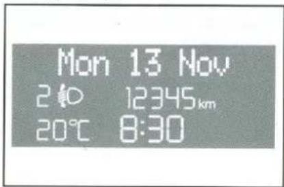Mon 13 Nov 2:40 12345km 20°C 8:30
