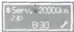 FIAT Albea (2005) - Periyodik bakım uyarısı - 1