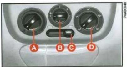 A B C D