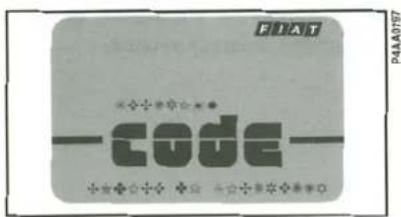 FIAT CODE P4A0757