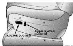 ARKALIK AYAR DUGMESI KOLTUK DUGMESI
