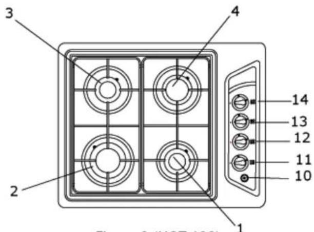 3 2 4 1 14 13 12 11 10 Figure 2 (HOT-12)