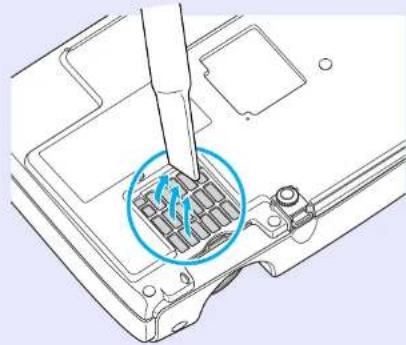 EPSON EMP-S3 - Hava Filtresinin ve Hava Emme Menfezinin Temizlenmesi - 1