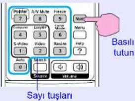 EPSON EMP-1700 - Parolayı ayarlayın. - 1