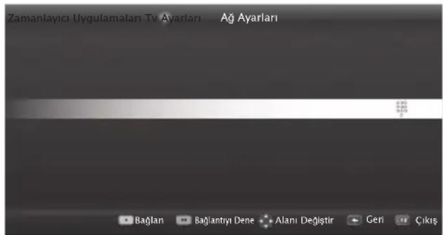 Zamanlayıcı Uygulamaları Tv Ayarları Ağ Ayarları Batlan Batlantıyı Dene Alanı Değlisir Geri Çıkış