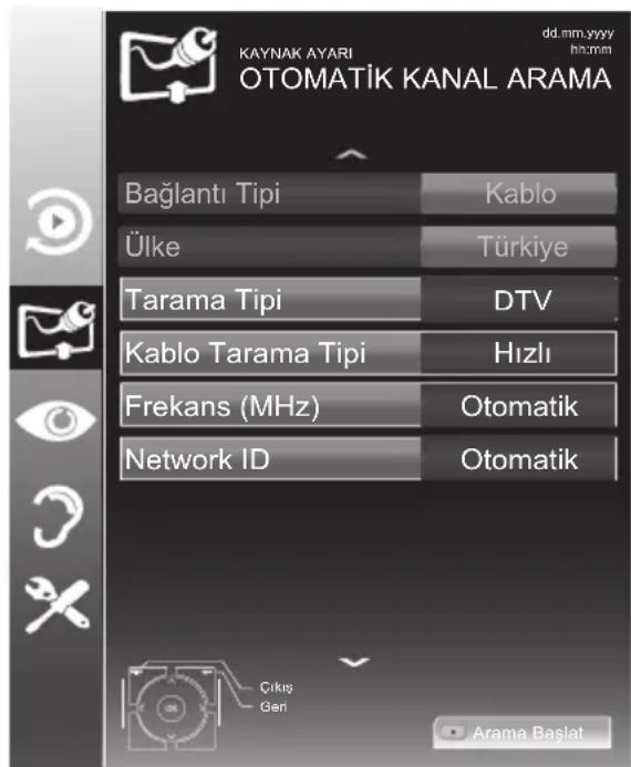 Arçelik A43L 5531 4B2 - Kablo bağlantı dijital televizyon istasyonlarının otomatik olarak aranması - 1