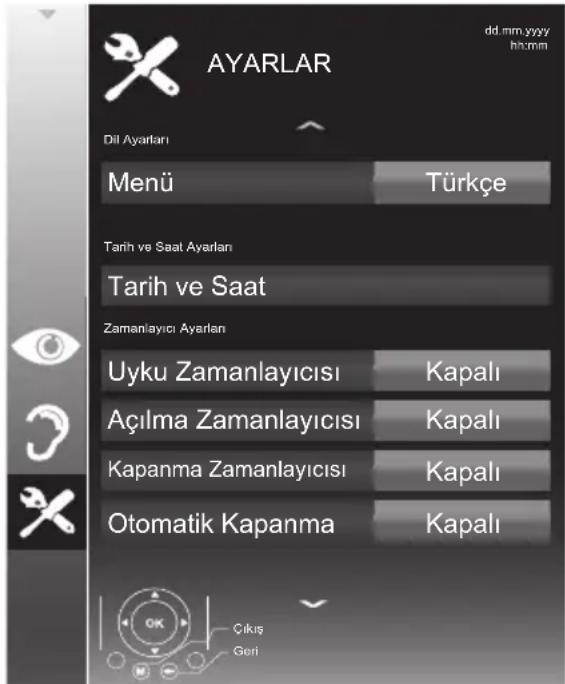ALTUS AL32 LB M510 - AYARLAR menüsünü açma - 1