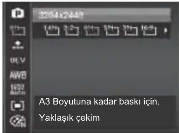 A3 Boyutuna kadar baskı için. Yaklaşık çekim