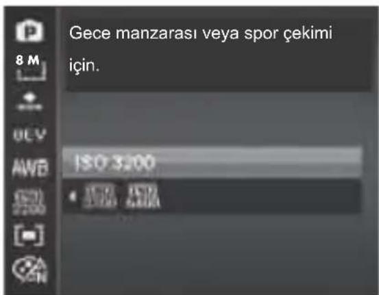 Gece manzarasi veya spor çekimi için. 8 M ISO 3200 • ISO 3200