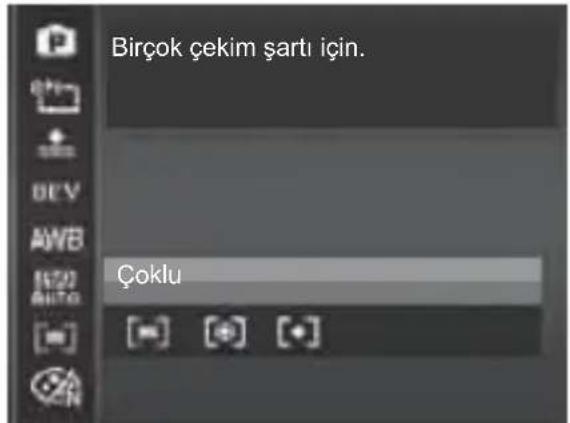 Birçok çekim şartı için. Çoklu
