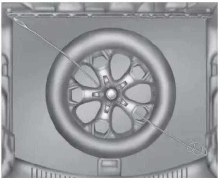 FORD Kuga (2015) - Patlak Lastiğin Saklanması - 2