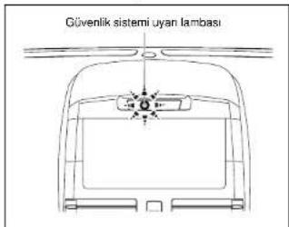 Güvenlik sistemi uyan lambası
