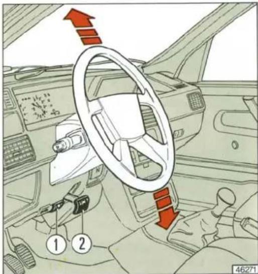 FIAT Tempra (1998) - Direksiyon yükseklik ayarı - 1