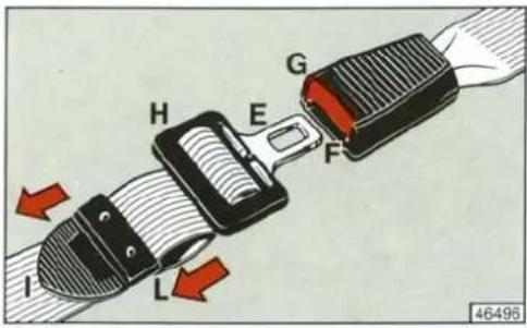 FIAT Tempra (1998) - Arka koltuk, ortadaki emniyet kemerinin kullanılışı - 1