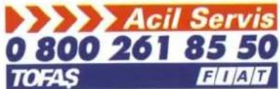 Acil Servis 0 800 261 85 50 TOFAS FIAT