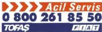Acil Servis 0 800 261 85 50 TOFAS FIAT