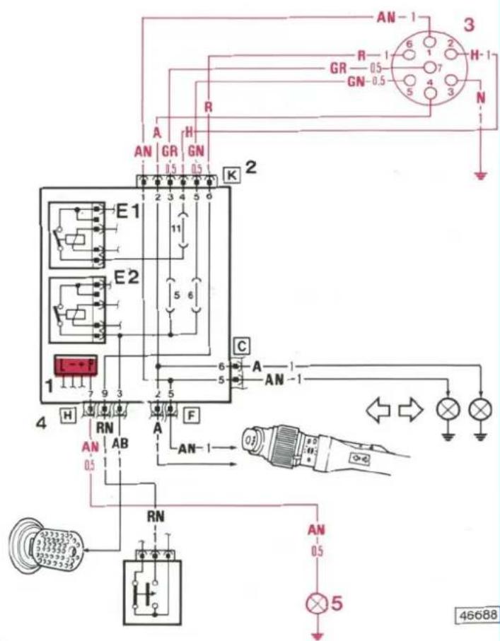 AN-1 3 R-1 6 1 2 GR 0.5 7 GN-0.5 5 4 3 N A H AN GR GN K 2 E1 11 E2 5 6 C 6 A AN-1 4 H RN AN AB F AN-1 0.5 RN 0.5 5 46688