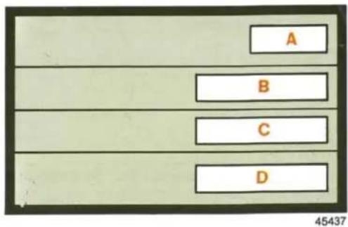 A B C D 45437