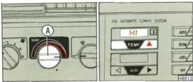 A TEMP TEMP AIR FIXE AUTOMATIC CLIMATE SYSTEM AUTO ECON OFF 46513