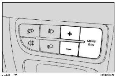 FIAT Linea (2014) - MENU ESC butonuna uzunca basilmasi: - 1