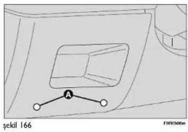 FIAT Linea (2014) - Ön panelin üzerindeki sigorta kutusu (şekil 166-167) - 1