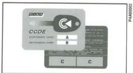 P4A00002 CODE P-51678900000 A B C C
