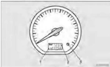MITSUBISHI Grandis (2005) - Kilometre sayacı/Sıfırlanabilir mesafe ölçer - 1
