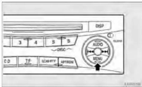 DISP 3 4 5 6 ~DISC~ CD 7F SCN#FTY A#TRON AUDIO MENU A#R101708