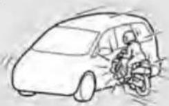 MITSUBISHI Grandis (2005) - Yan hava yastıkları ve perde hava yastıkları aşağıdaki durumlarda ŞİŞMEYEBİLİR... - 2