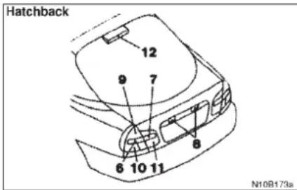Hatchback 12 9 7 6 10 11 8 N10B173a