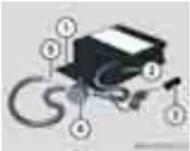 Mercedes-Benz E 280 (2003) - Acil durum tekerleğin "katlanır stepne" elektrikli hava pompasıyla pompalanması - 1