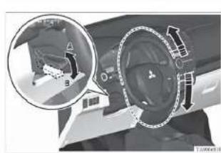 MITSUBISHI Attrage (2014) - 1-Silecek ve yıkayıcı düğmesi - 3