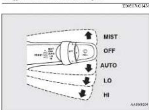 MITSUBISHI Attrage (2014) - Tek silme fonksiyonu - 2