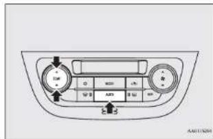 MITSUBISHI Attrage (2014) - Sistemin otomatik modda çalıştırılması - 1