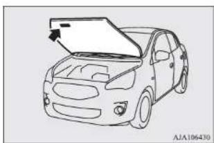 MITSUBISHI Attrage (2014) - Araç bilgilendirme kod plakası - 1