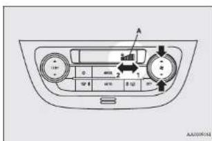 MITSUBISHI Attrage (2014) - Fan devri seçim düğmesi - 1