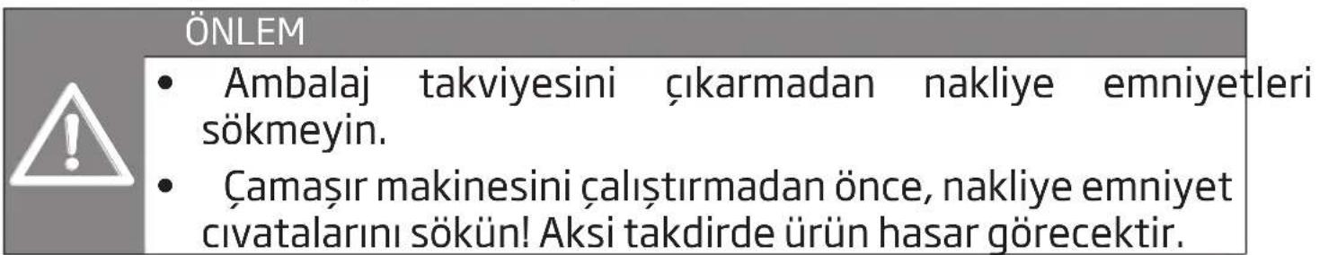 Arçelik 8145 YK - Nakliye emniyetlerinin çıkarılması - 1