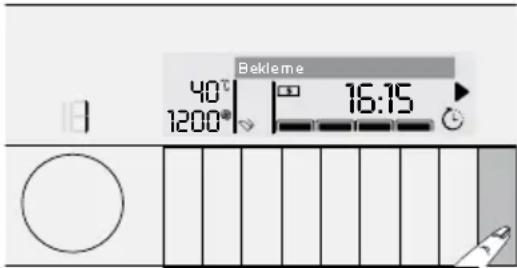 Arçelik 9146 YK - Makinenin bekleme durumuna alınması: - 1