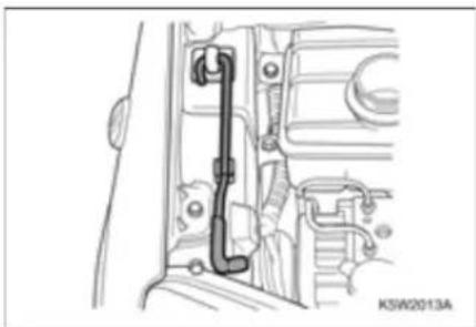 CHEVROLET Spark (2010) - Kaputu kapamak için: - 1