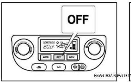 OFF 20.0°C AUTO OFF MODE A/C N4W4153A N4W4161A