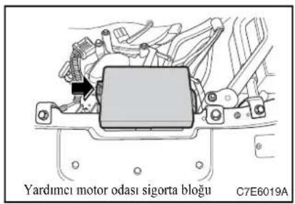 Yarımcı motor odası sigorta bloğu C7E6019A
