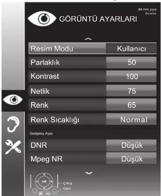 Arçelik A40L 4531 0B - Görüntü ayarları - 1