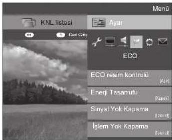 SHARP Aquos LC-60LE840E - Enerji Tasarrufu Ayarları - 1