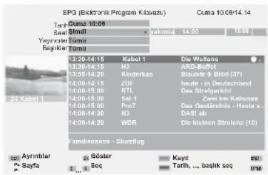 LOEWE Concept L 32 - EPG -Program kılavuzu - 2