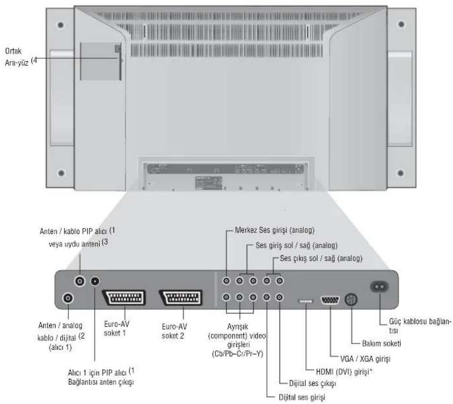 LOEWE Concept L 32 - Arka panel bağlantıları Concept L 26/32 - 1