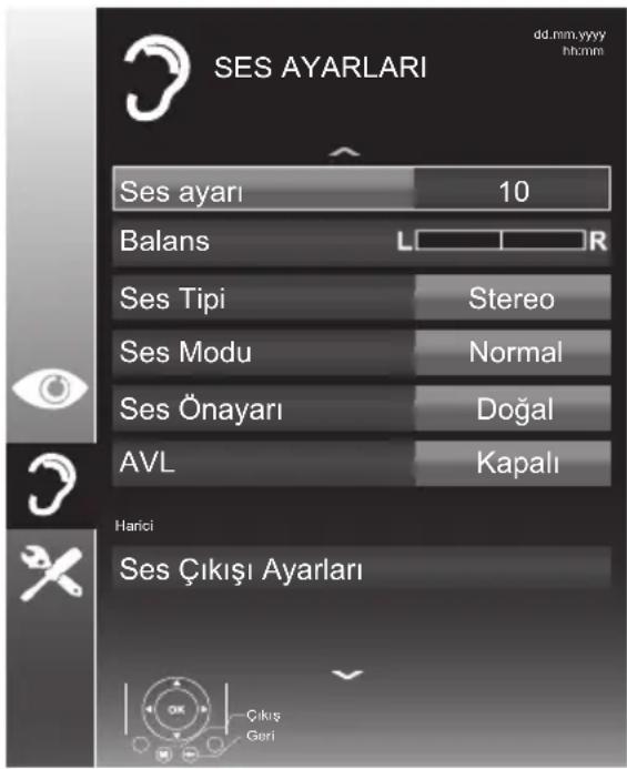 ALTUS AL32 LB M410 - Ses ayarları - 1