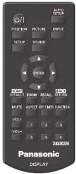 PANASONIC TH-49AF1W - Temel Kontroller - 2
