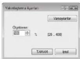 SHARP AR-6023N - Yakınlaştır oranını seçin. - 1