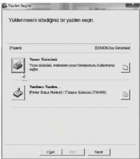 SHARP AR-6023N - Adım 7 penceresinde [Kapat] düğmesini tıklayın. - 2