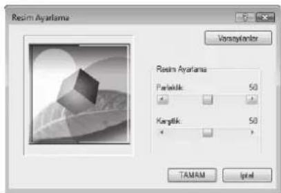 SHARP AR-6023N - GÖRÜNTÜNÜN PARLAKLIĞINI VE KONTRASTINI AYARLAMA (Resim Ayarlama) - 2